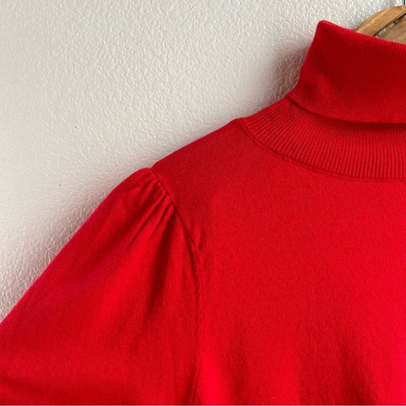 ASOS | Red Open Back Turtle Neck Sweater - Picture 3 of 7